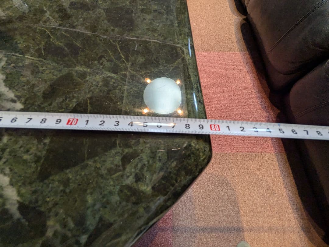 豆しば様 大理石テーブル　本革ソファー　引取限定