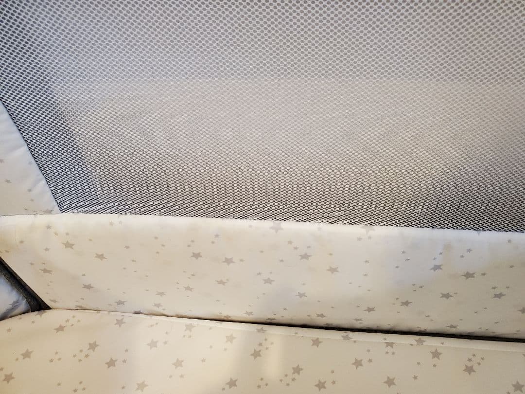 HZDMJ 2024新型ベビーベッド コンパクト　折りたたみ　グレー