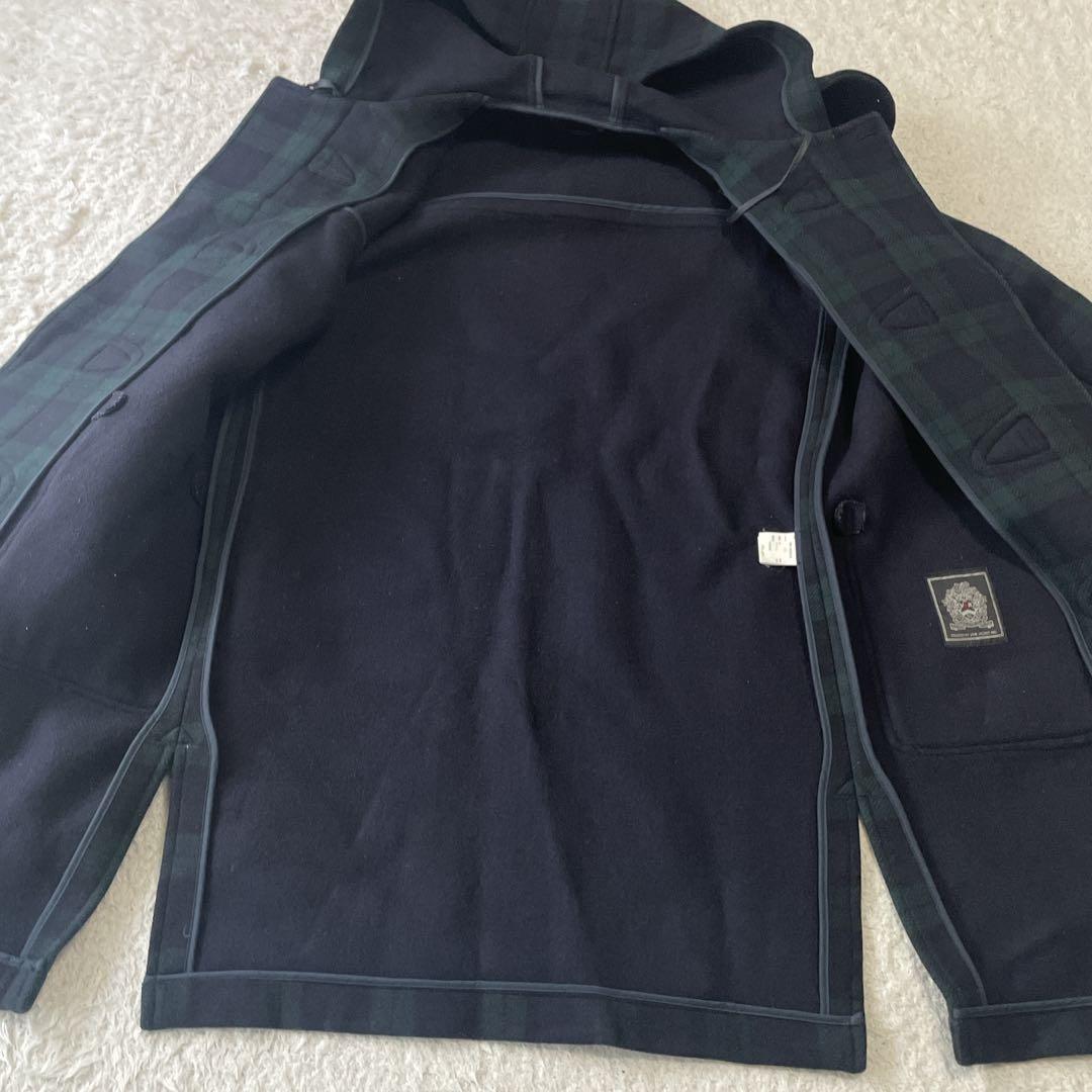 美品VAN JACKET メンズ　ロングダッフルコート　チェック　グリーンLL