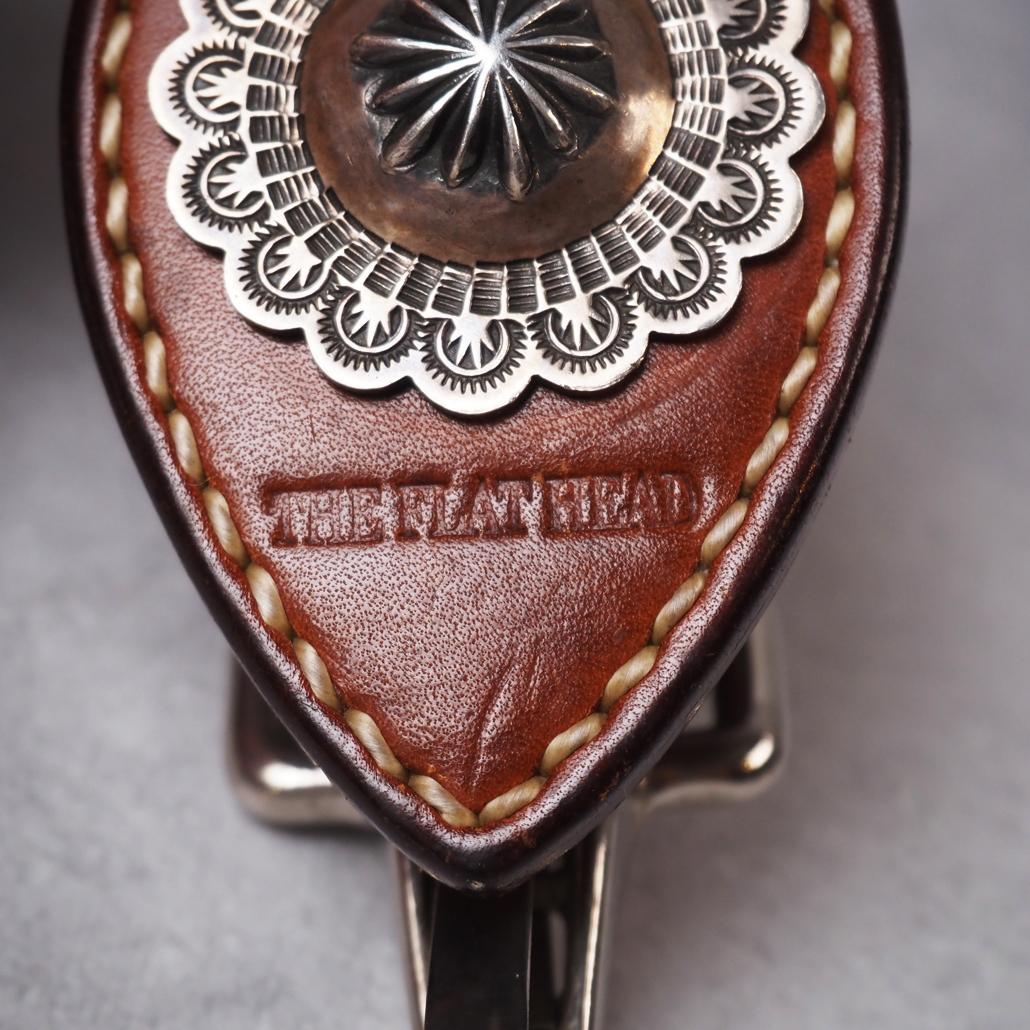 THE FLAT HEAD 925シルバー特大コンチョ ハンドメイドキーホルダー