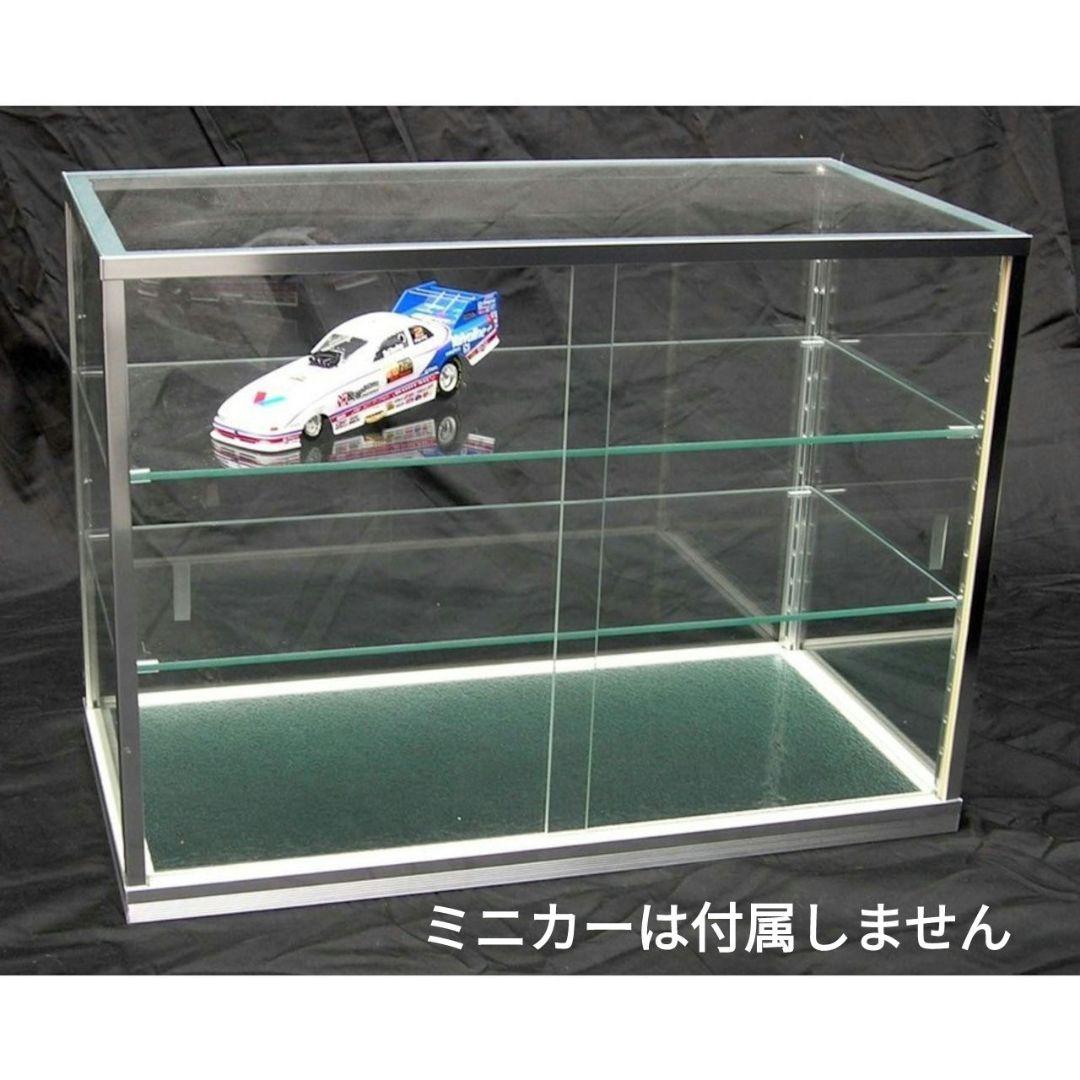 【未使用】ガラス ディスプレイケース ショーケース　※一部割れあり