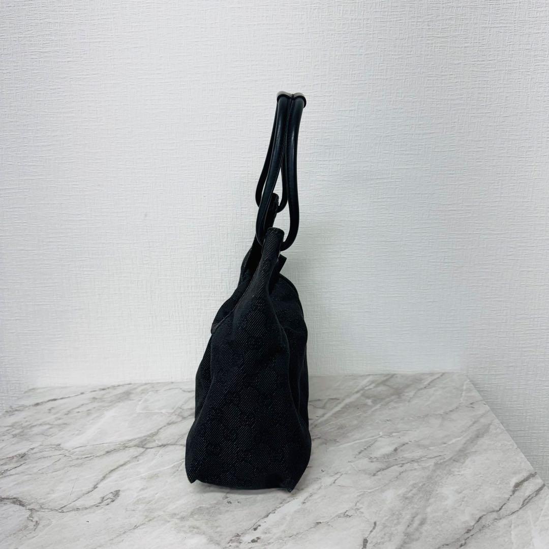 ✨GUCCI✨グッチ✨GG柄✨ダークグレー✨デニム地✨ハントバッグ✨