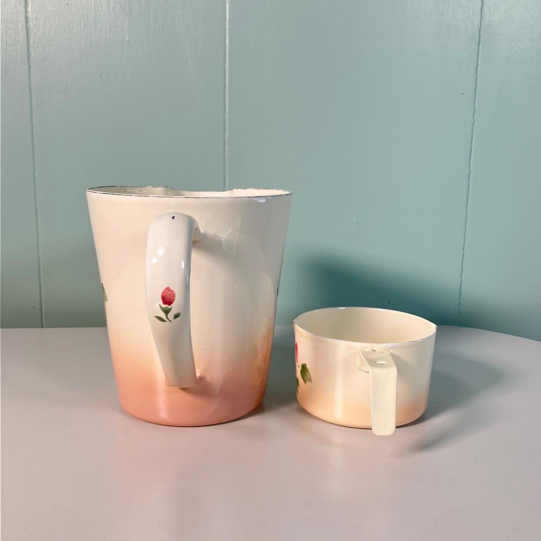 【希少✨】マニーローズ　計量カップ2個&計量スプーン　セット♪ ホーロー製