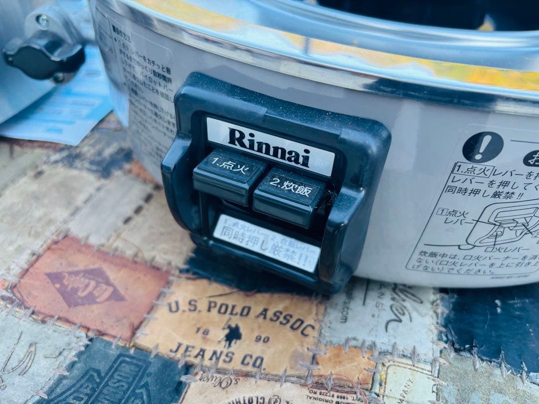 L91★Rinnai★未使用品 ガス炊飯器 業務用 5升焚き 都市ガス 取説付