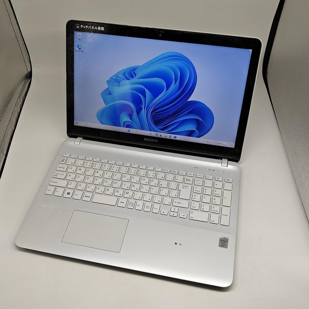 【VAIO】SVF 高速i7 新品SSD512GB 16GB ホワイトノートPC