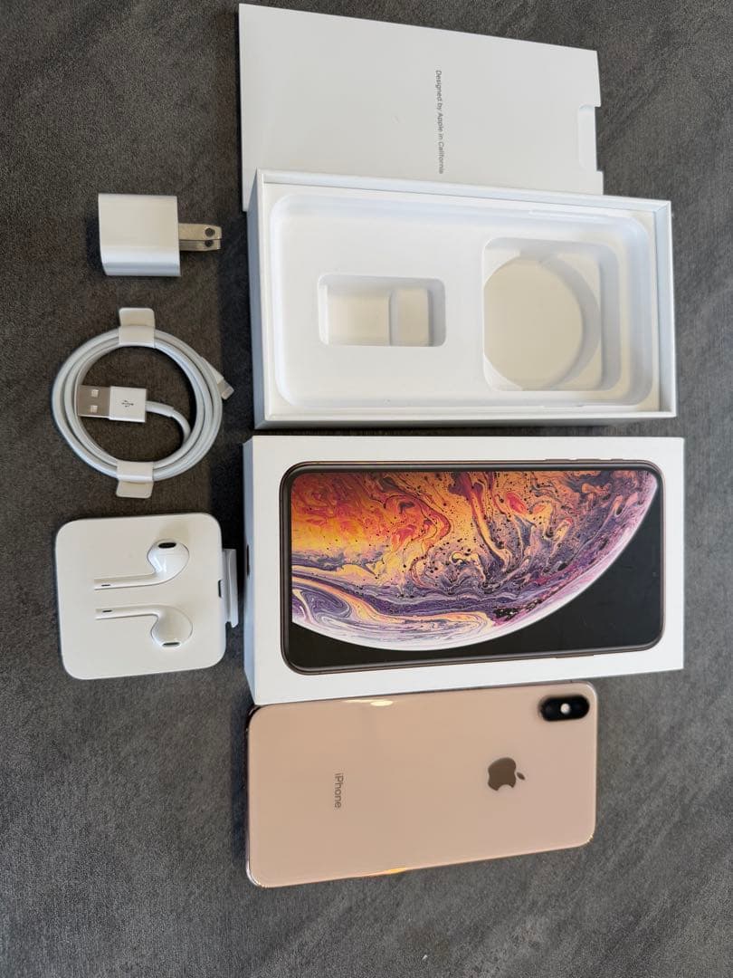 【美品】Apple iPhone XS MAX 512GB ゴールド