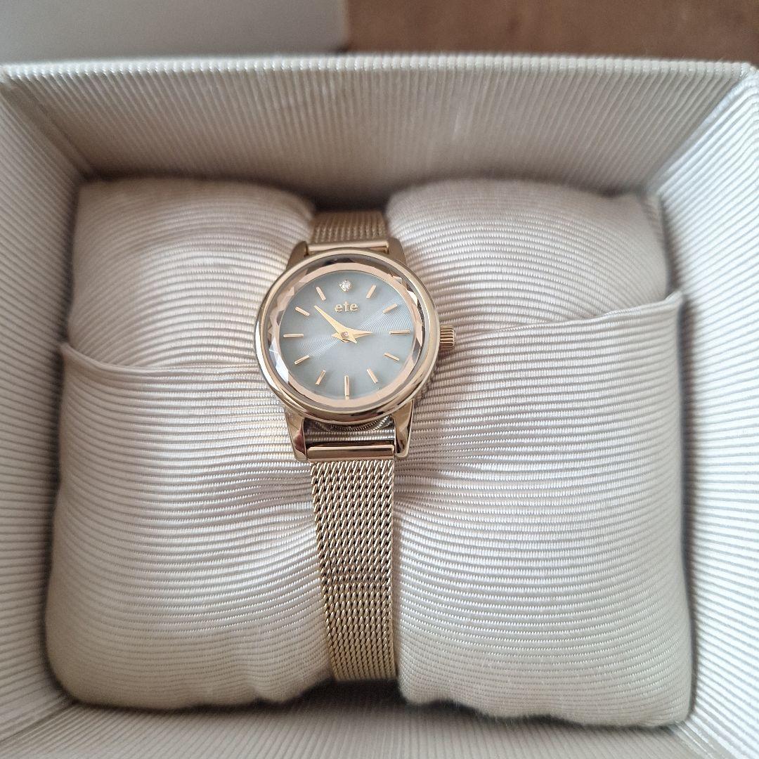 ete ソーラーウォッチ メッシュベルト