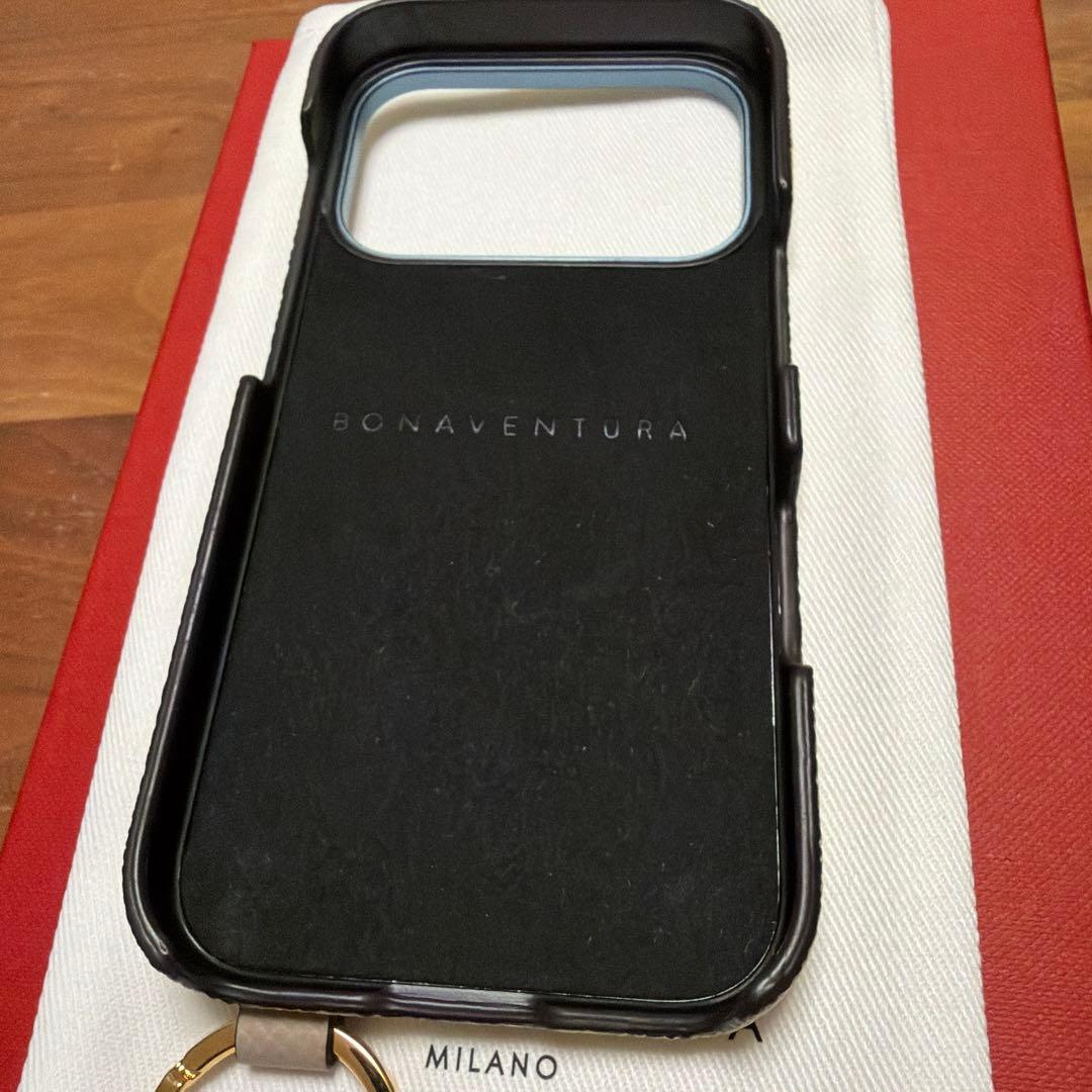 BONAVENTURA イエロー レザー iPhone17Proケース
