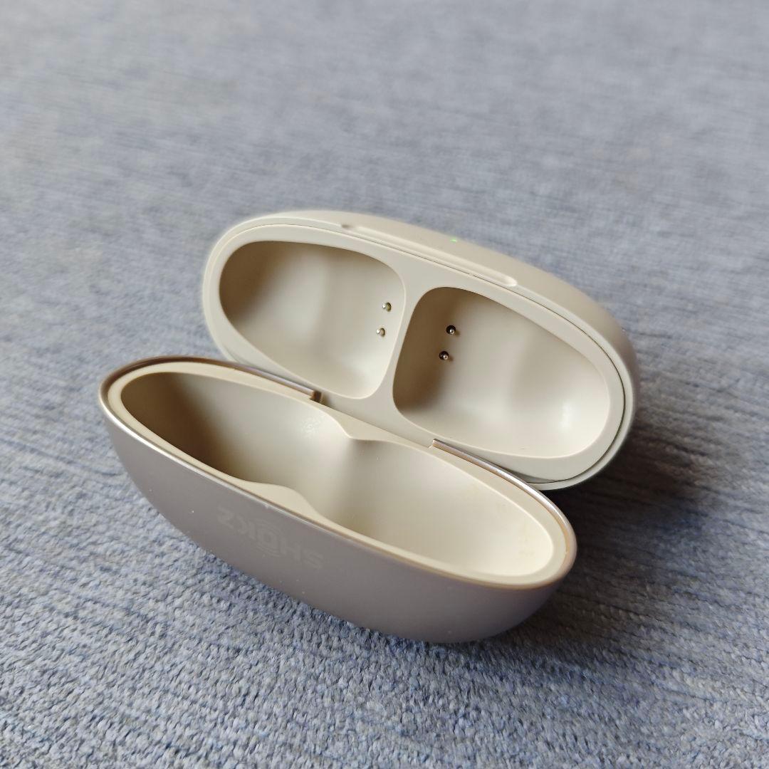 【最終値下げ】Shokz OpenDots ONE 充電ケース　グレー シルバー