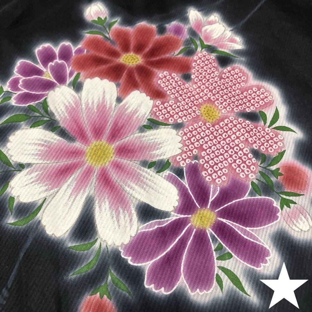 【NEW】Kansaiブランド浴衣 長身さんにおすすめ身丈165綺麗なコスモス柄