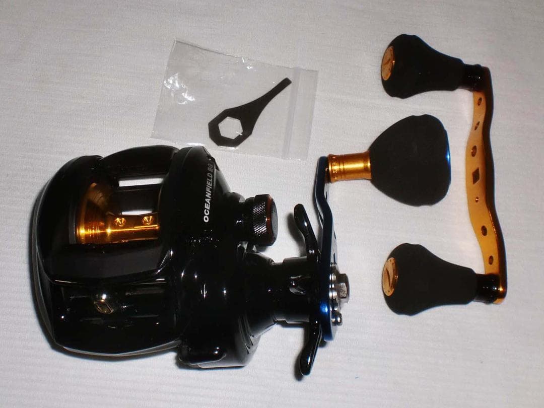 アブガルシア（Abu）オーシャンフィールドＢＧ『左巻き』スペアハンドル付き　新品