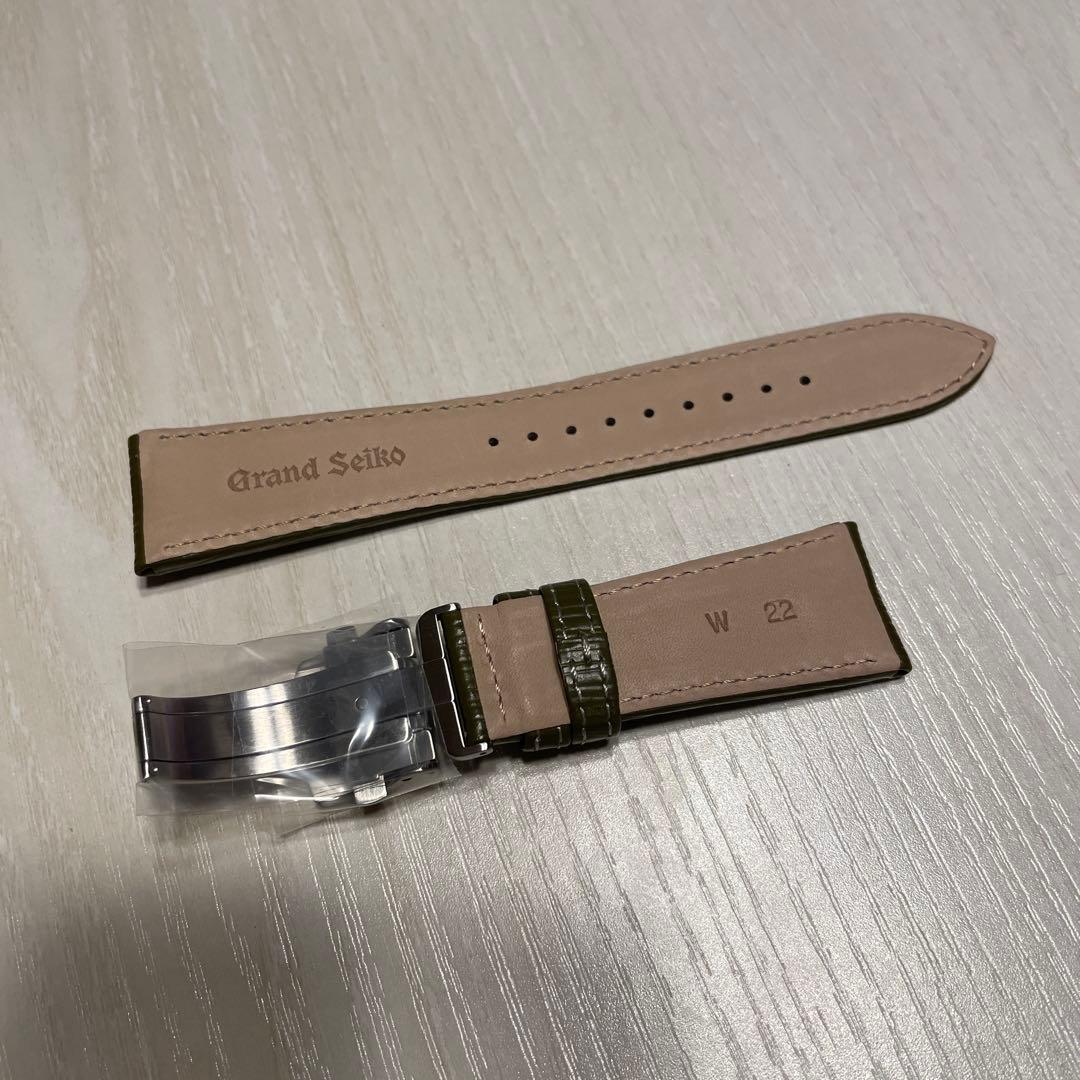 非売品　新品未使用品　グランドセイコー　レザーベルト　22mm オリーブ