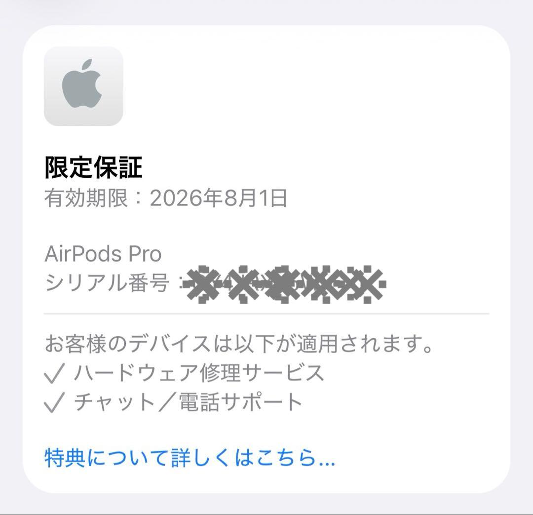 【超美品】AirPods Pro 第2世代 USB-C 正規品 限定保証あり