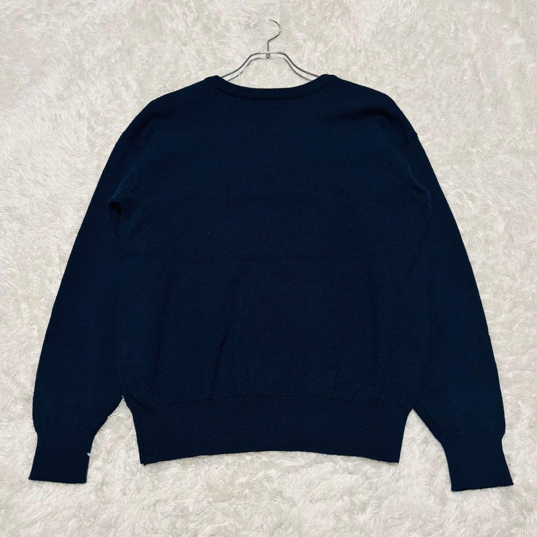 90's イヴ サンローラン カサンドラロゴ YSLロゴ ニット セーター M