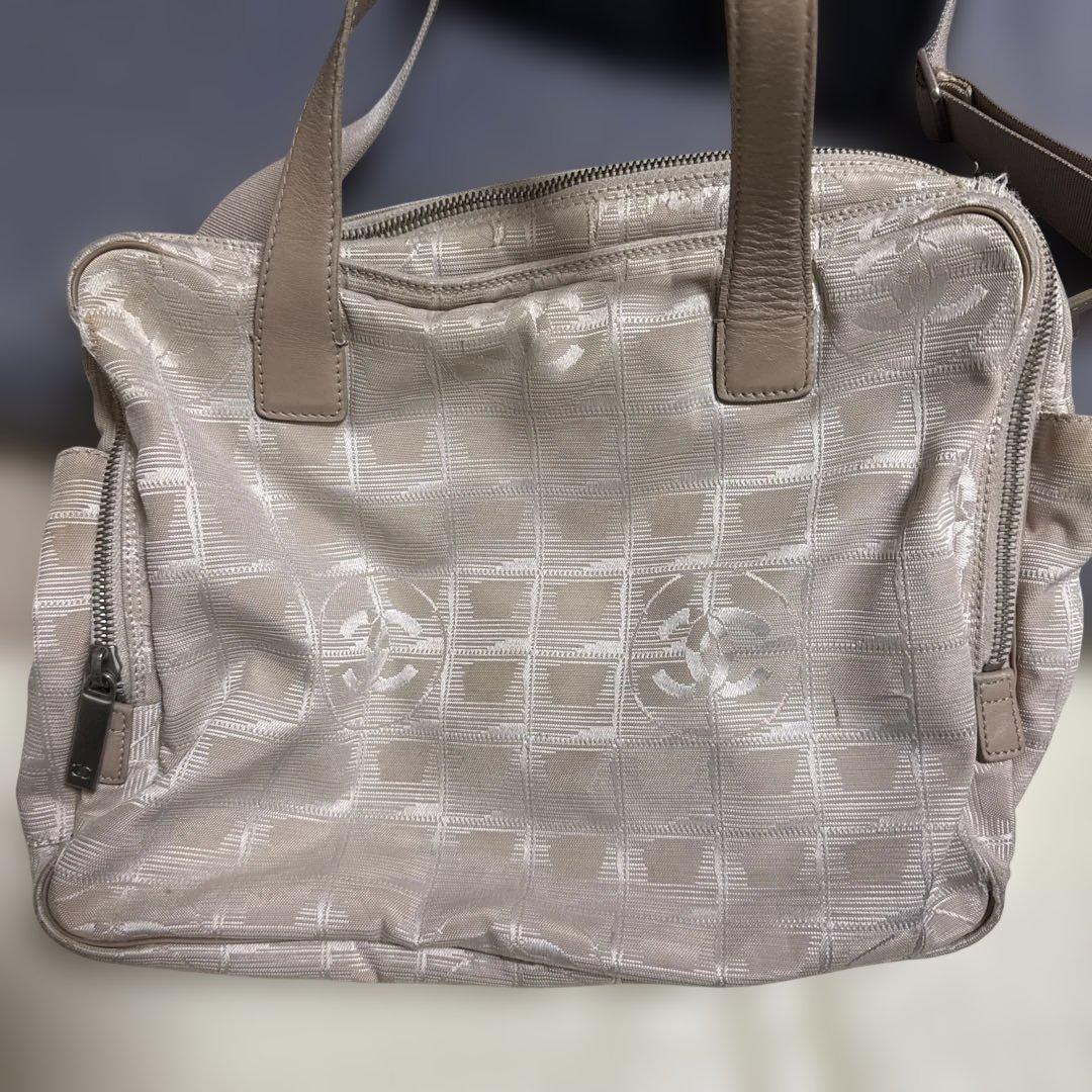 CHANEL ニュートラベルライン 2ｗａｙ ベージュ ショルダーバッグ