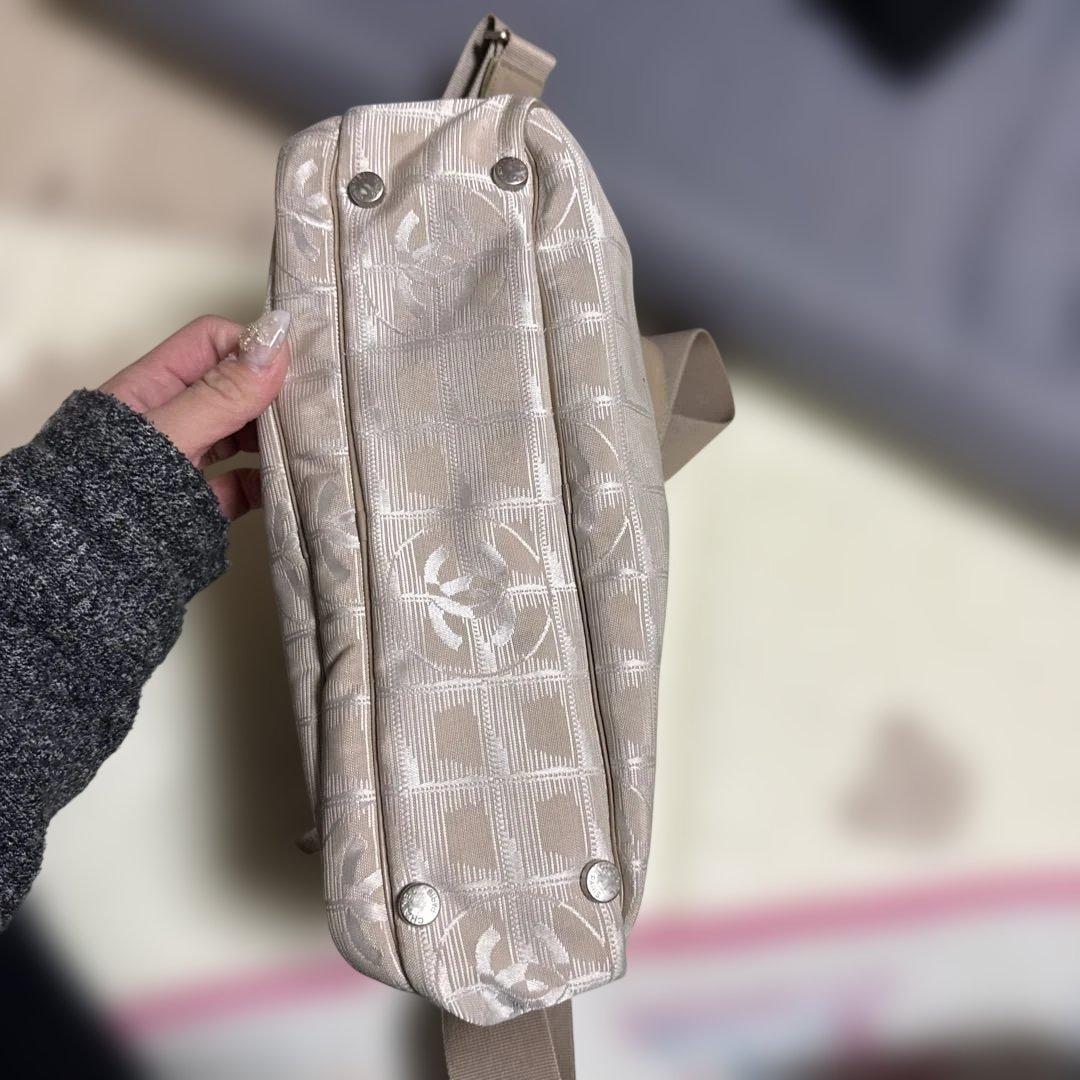 CHANEL ニュートラベルライン 2ｗａｙ ベージュ ショルダーバッグ