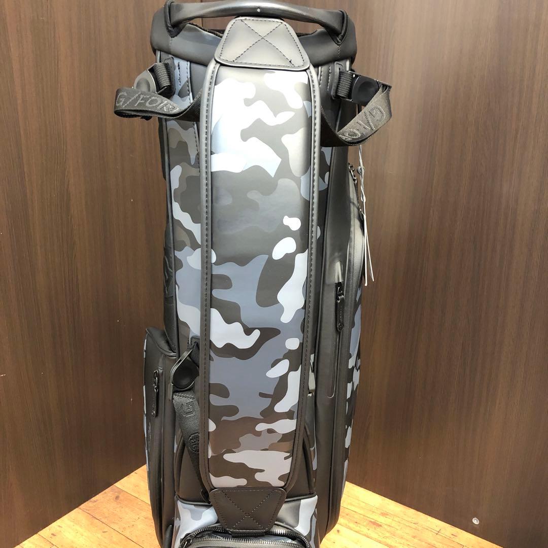 【新品】ジーフォア カモフラージュ柄 キャディバッグ ブラック