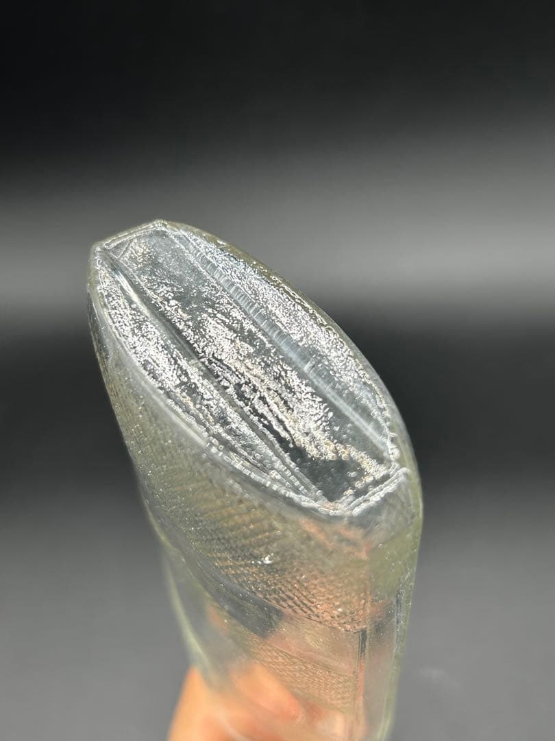 ハート模様　金平糖瓶　レトロ瓶　ガラス