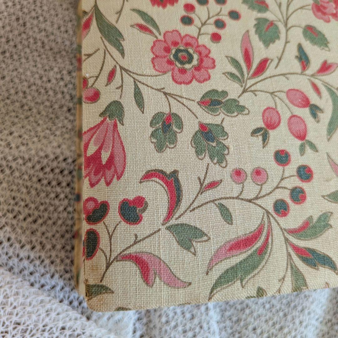 カルトナージュBOXに布花ぎっしりセット フランス製アンティーク
