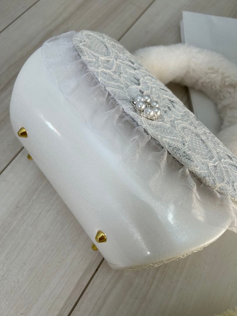 フルセット振袖 上品なくすみピンク白紫花柄 草履バック　髪飾り　正絹　牡丹