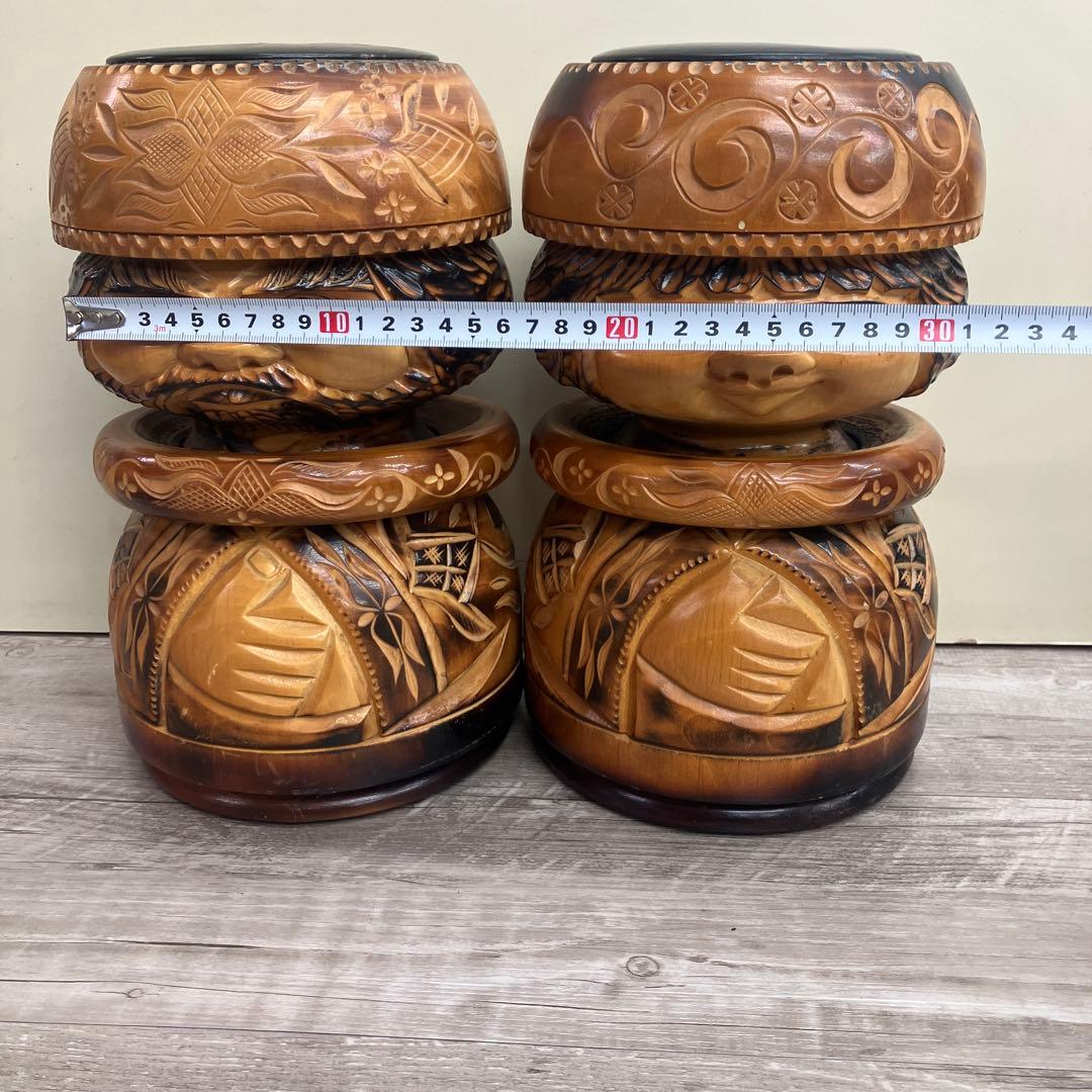 E-4 アイヌ ニポポ ニポポ人形 木彫り 北海道 民芸品 伝統工芸 郷土玩具