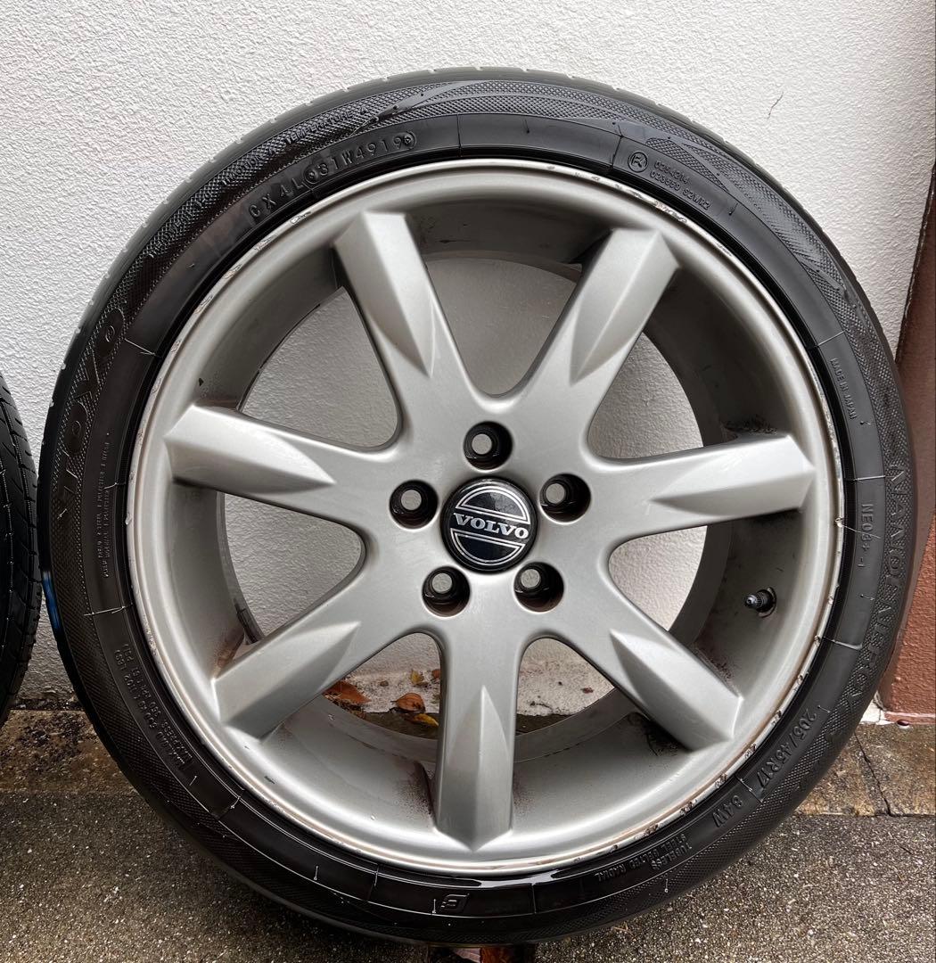 VOLVO850R 純正アルミ 17インチ7J 5穴 タイヤセットPCD:108
