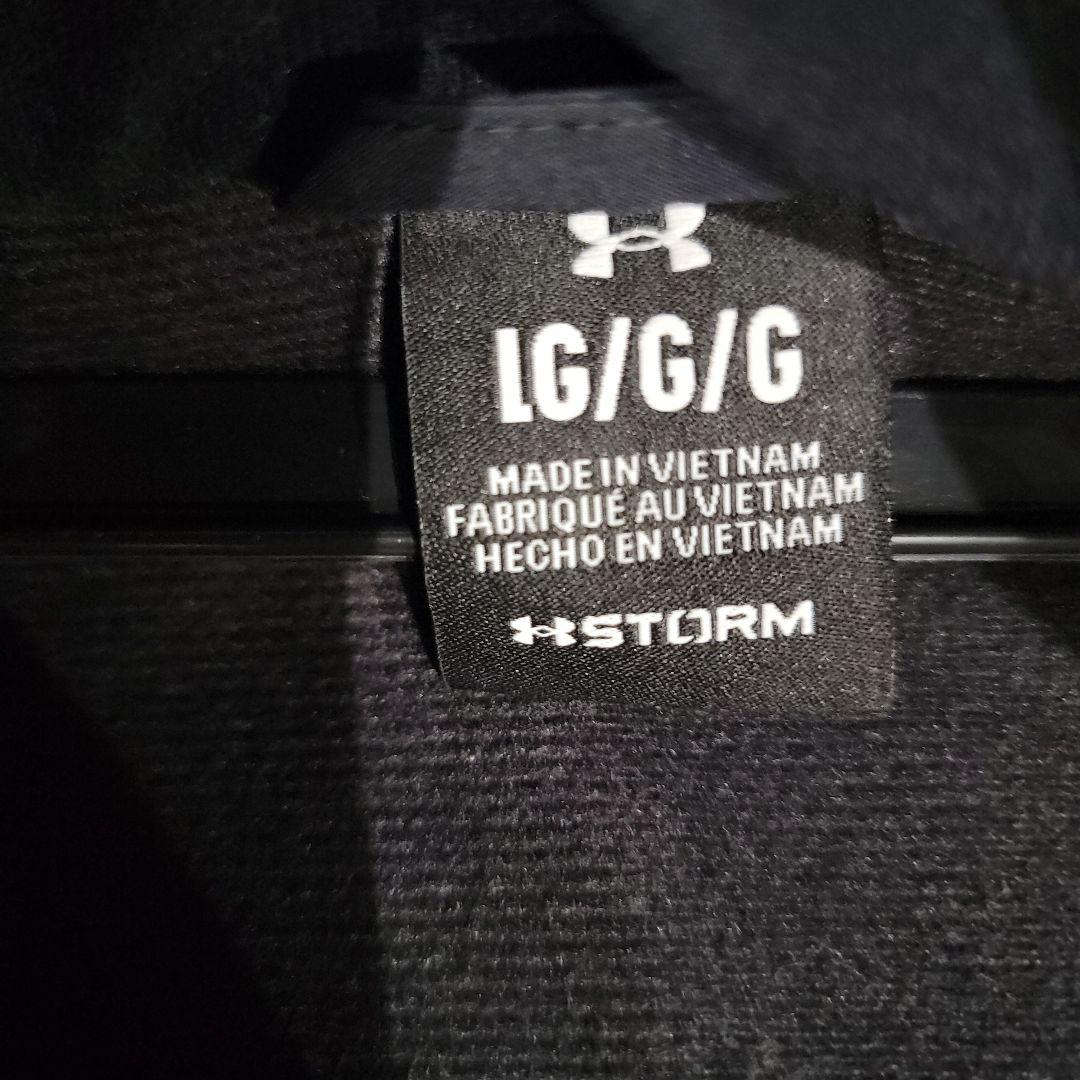 極美品 UNDER ARMOR アンダーアーマー ベンチコート ブラック L