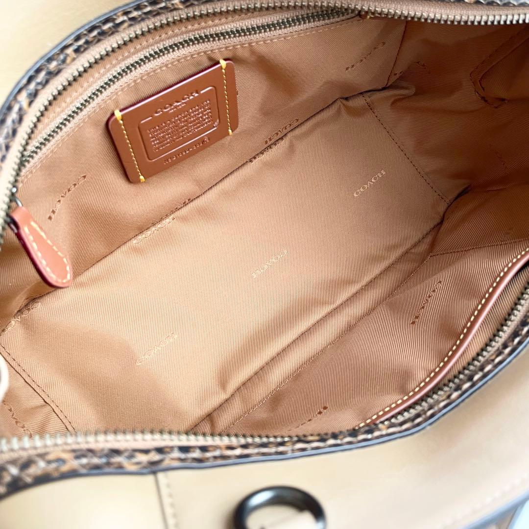 コーチ COACH ハンドバッグ ドリーマー シグネチャー パイソン 新品保管