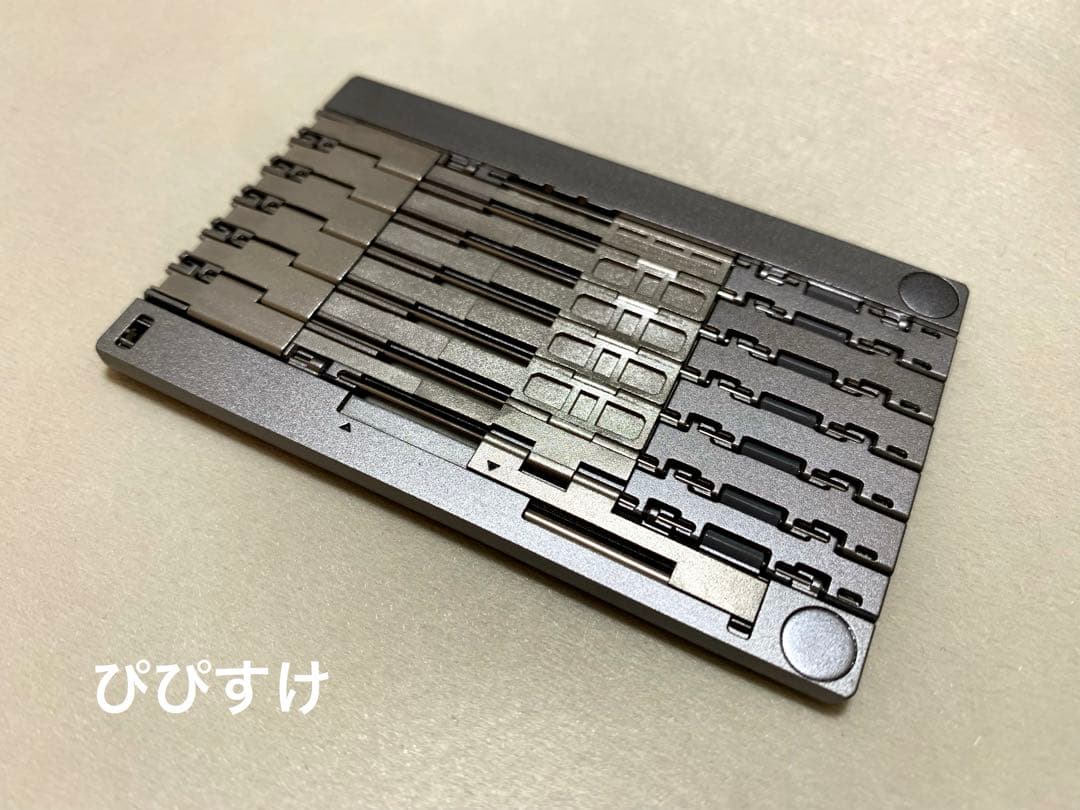 HANCEPT ZERO ハンセプトゼロ カード型変形ボールペン　ダークシルバー