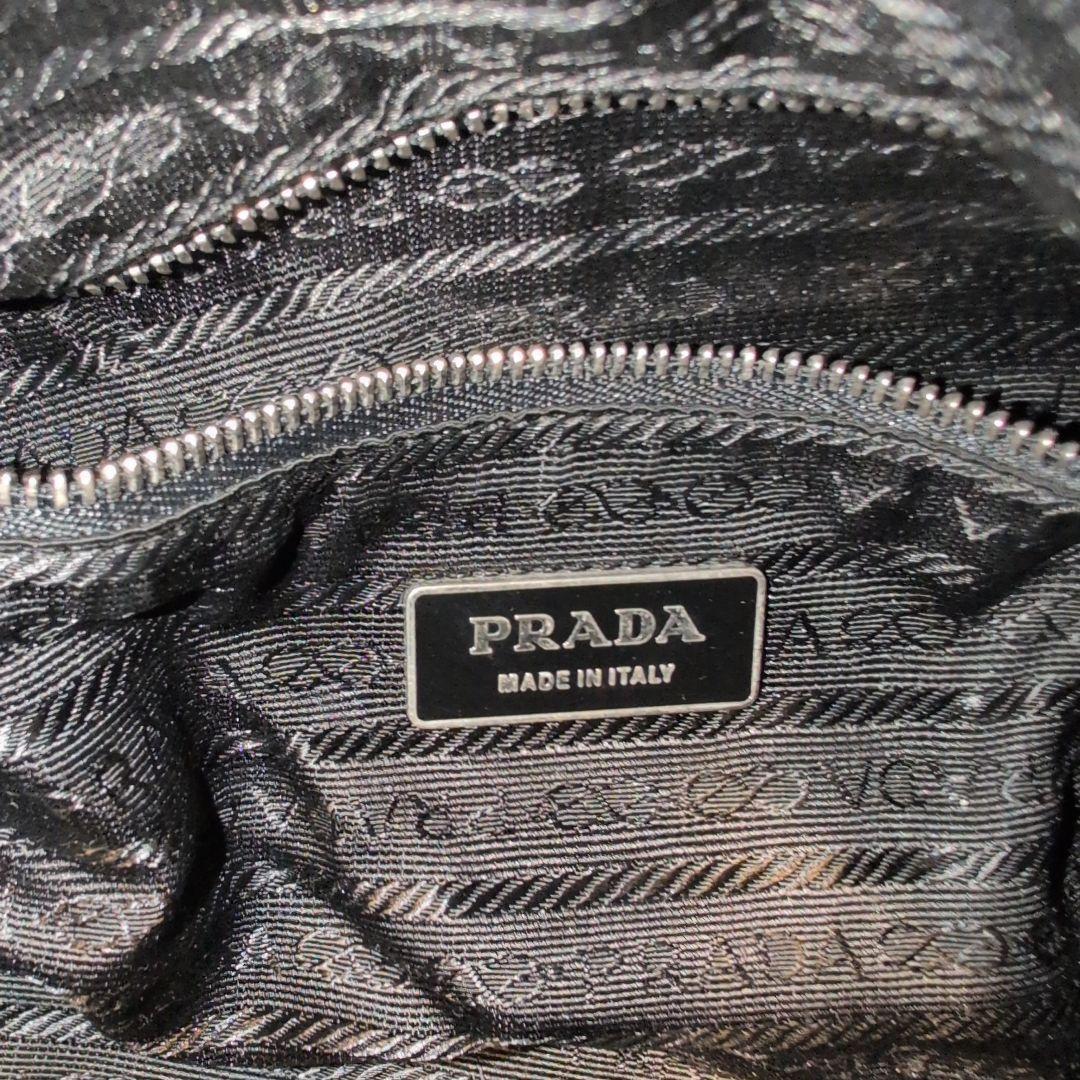 ​【美品】PRADA プラダ ナイロン ショルダーバッグ ブラック