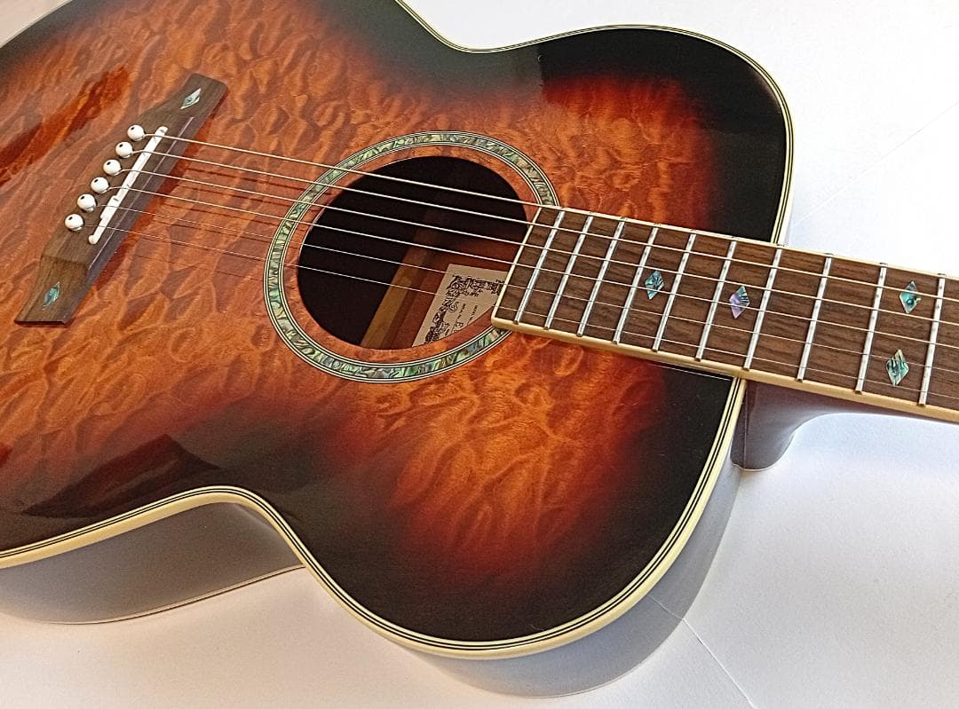 値下！キルテッド・メイプル top Ibanez エレアコ wギタースタンド