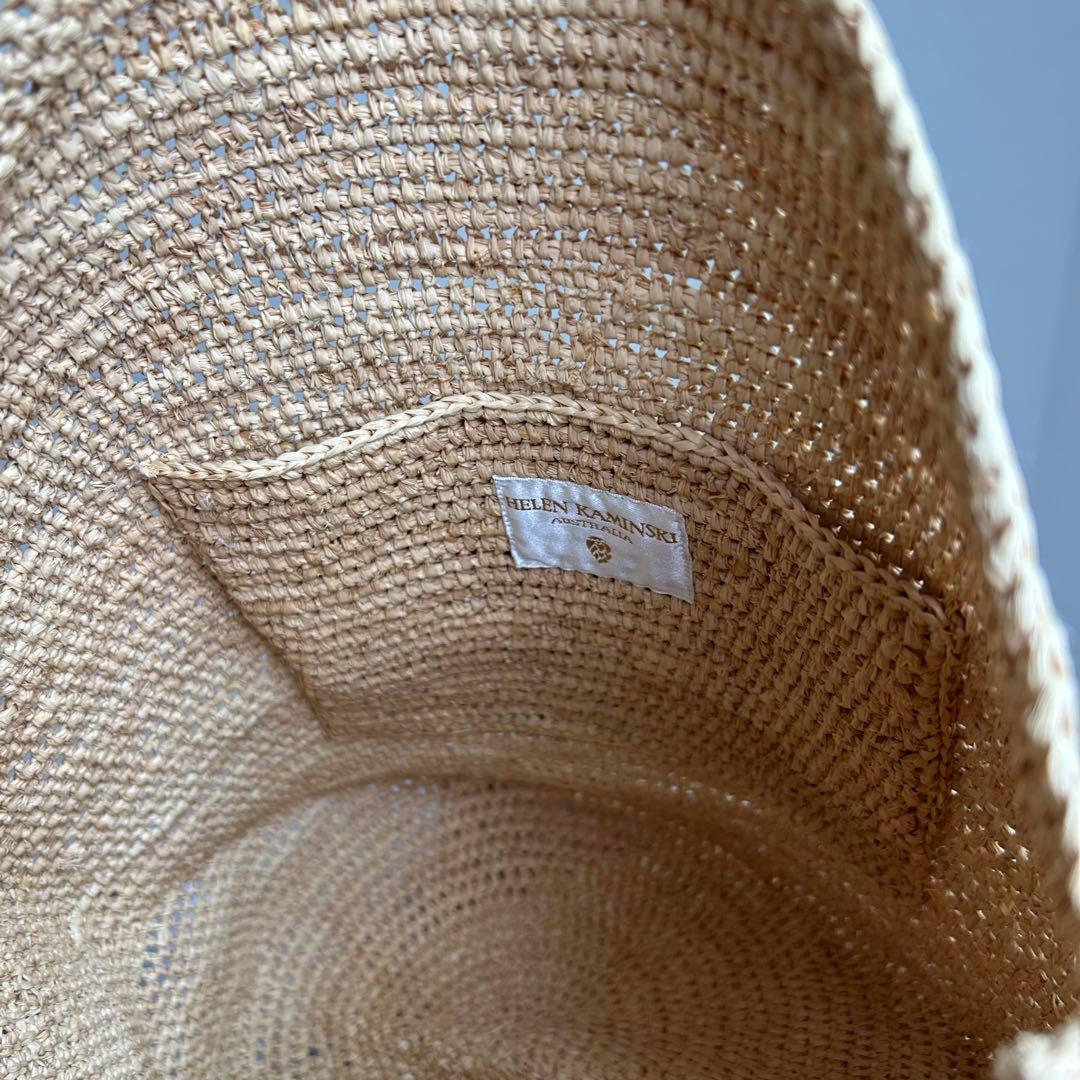 未使用級　ヘレンカミンスキー　ワンショルダーバッグ　カゴ　ラフィア　A4　肩掛け