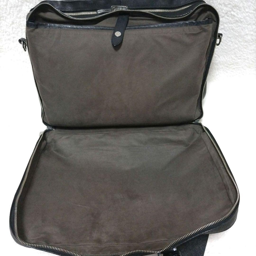 【美品】ペッレモルビダ キャピターノ 2室 サフィアーノレザー ビジネスバッグ