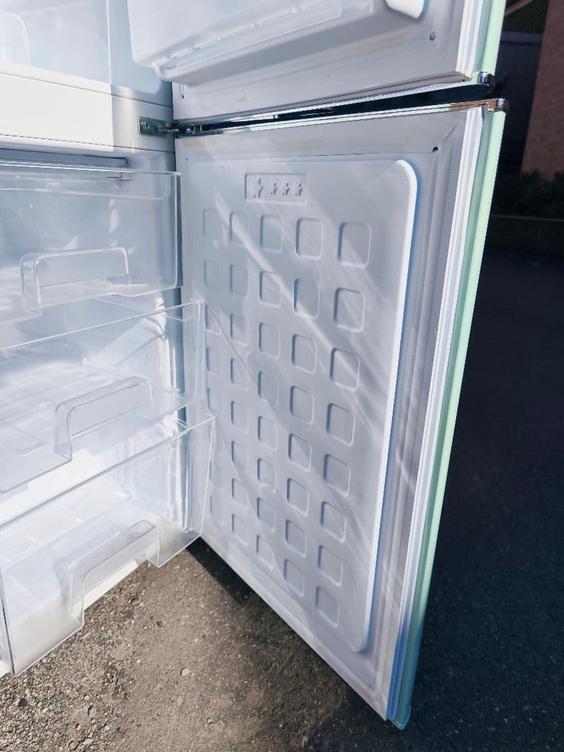 関東限 20年 条件で配送無 レトロ冷蔵庫 レトロデザイン冷蔵庫 冷蔵庫 2ドア