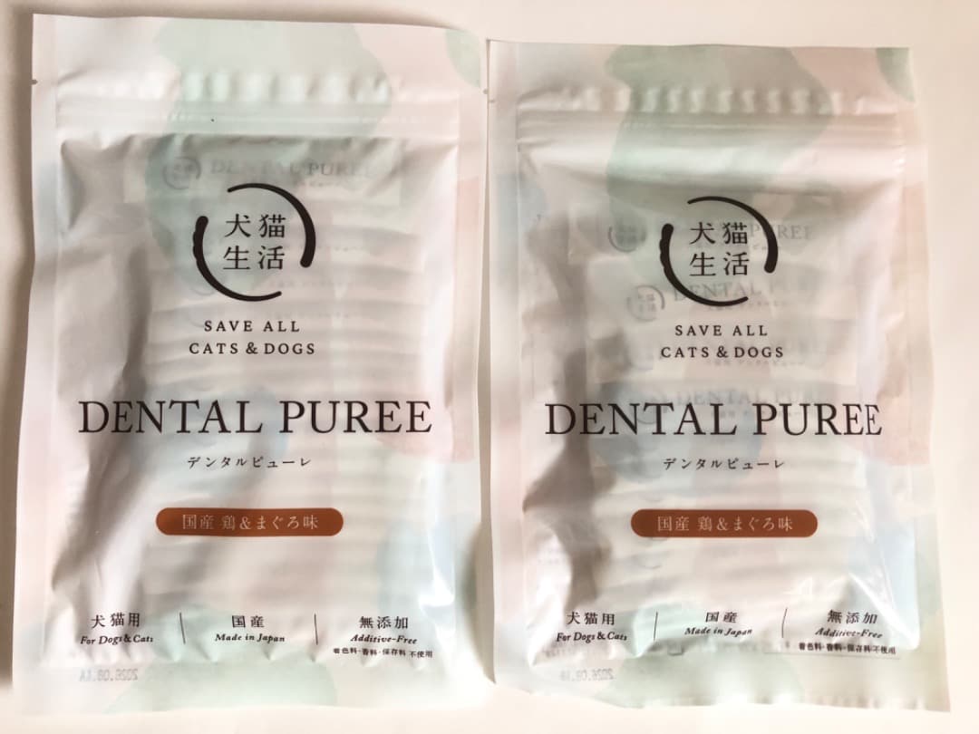 犬猫生活　デンタルピューレ 鶏＆まぐろ味 30本入×２袋　犬猫用　＊新品・未開封