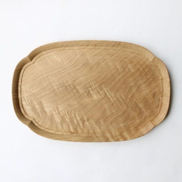 四十沢木材工芸 長木瓜盆（ながもっこうぼん）　大