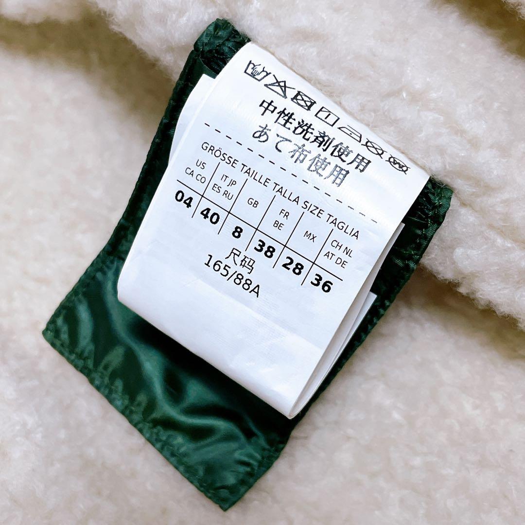 極美品♡ マックスアンドコー　モッズコート　グリーン　ボア　手洗い可　40