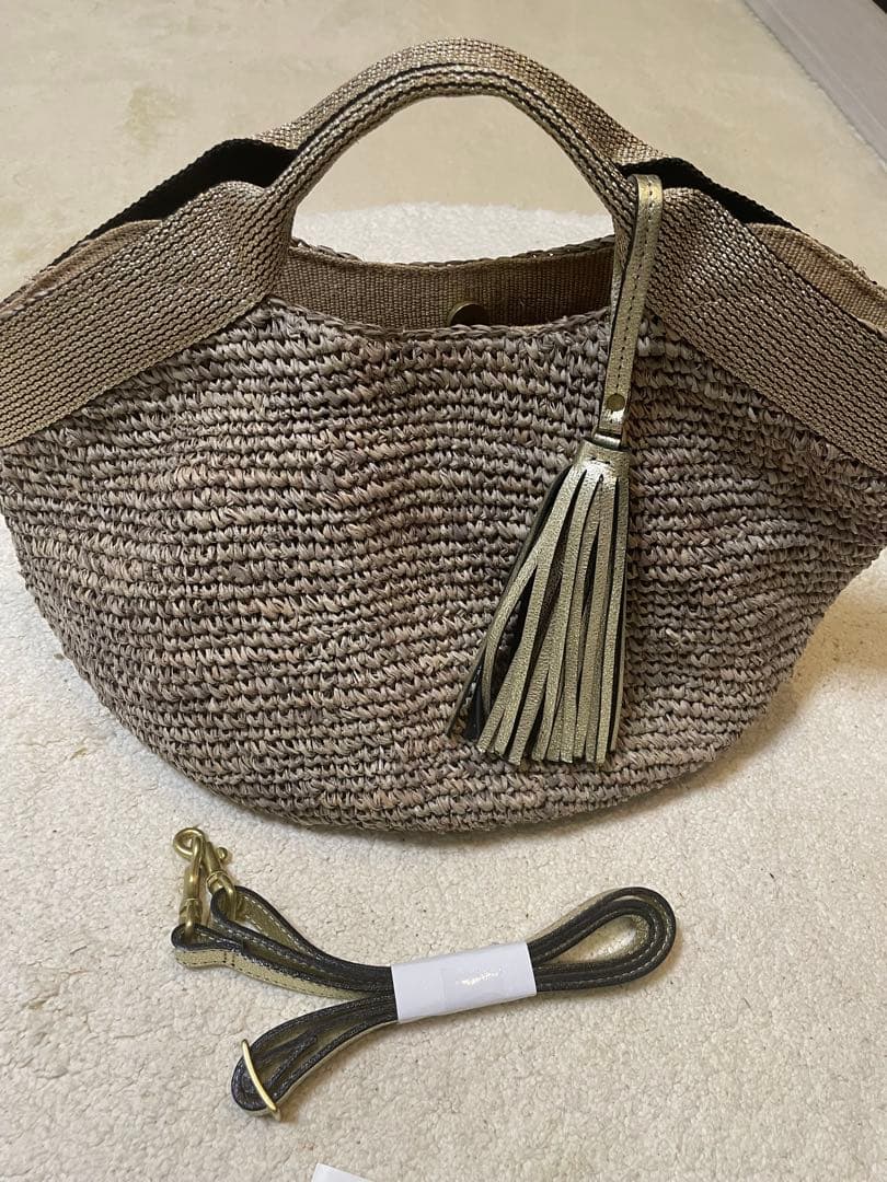 ヴィオラロードゴールドカゴバッグ