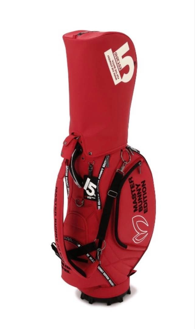 新品 パーリーゲイツ マスターバニー PRO仕様キャディバッグ 赤 UNISEX