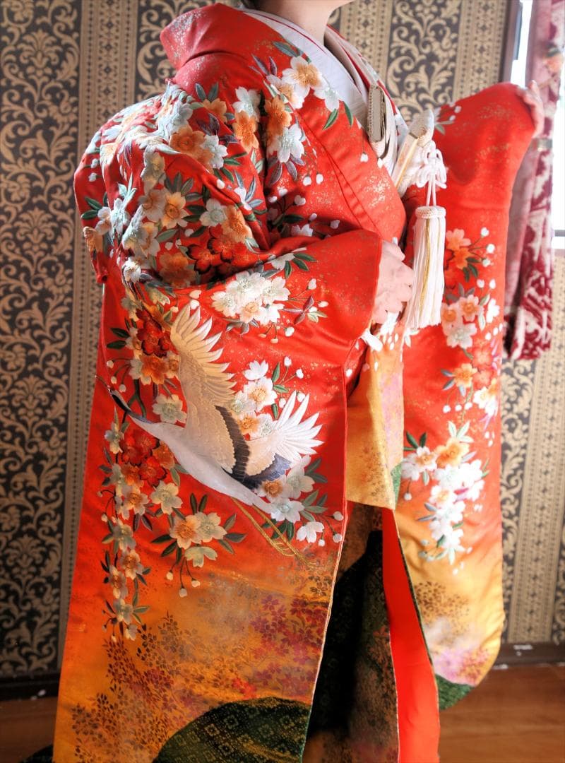 あ16和装ウエディング婚礼衣装ブライダル色打掛神前式着付け練習花魁コスプレ