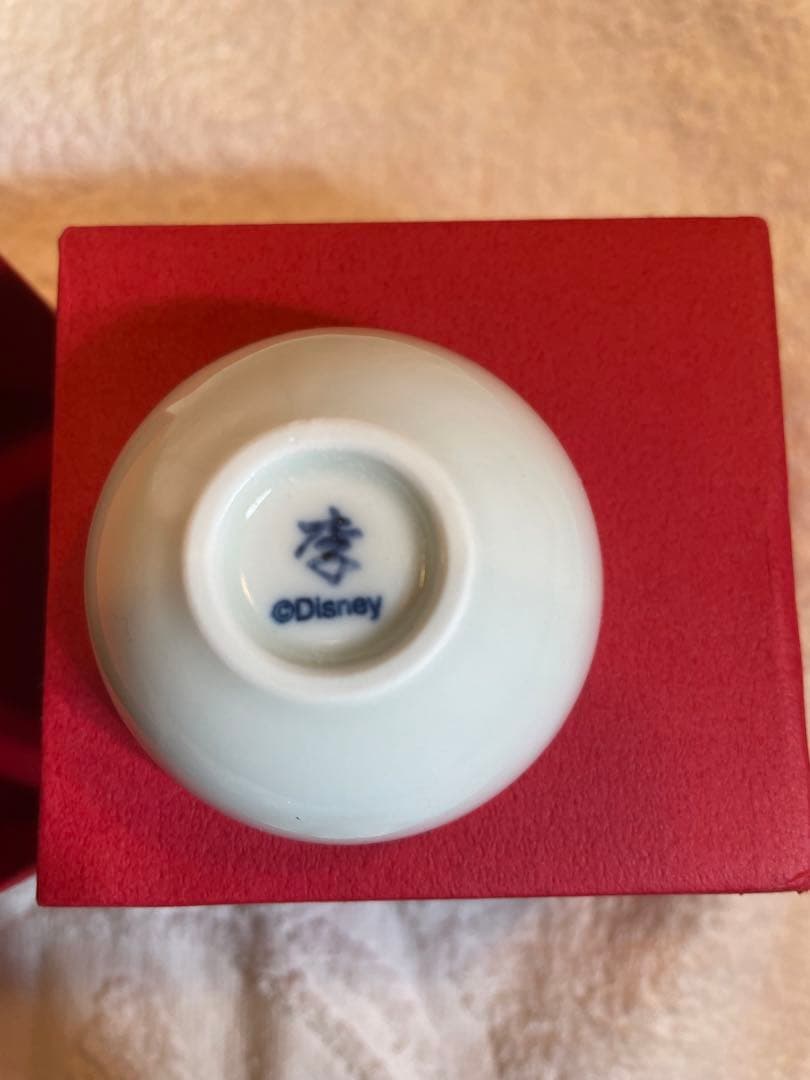 【新品／未使用】ミッキーマウス　小物入れ　染付青海波