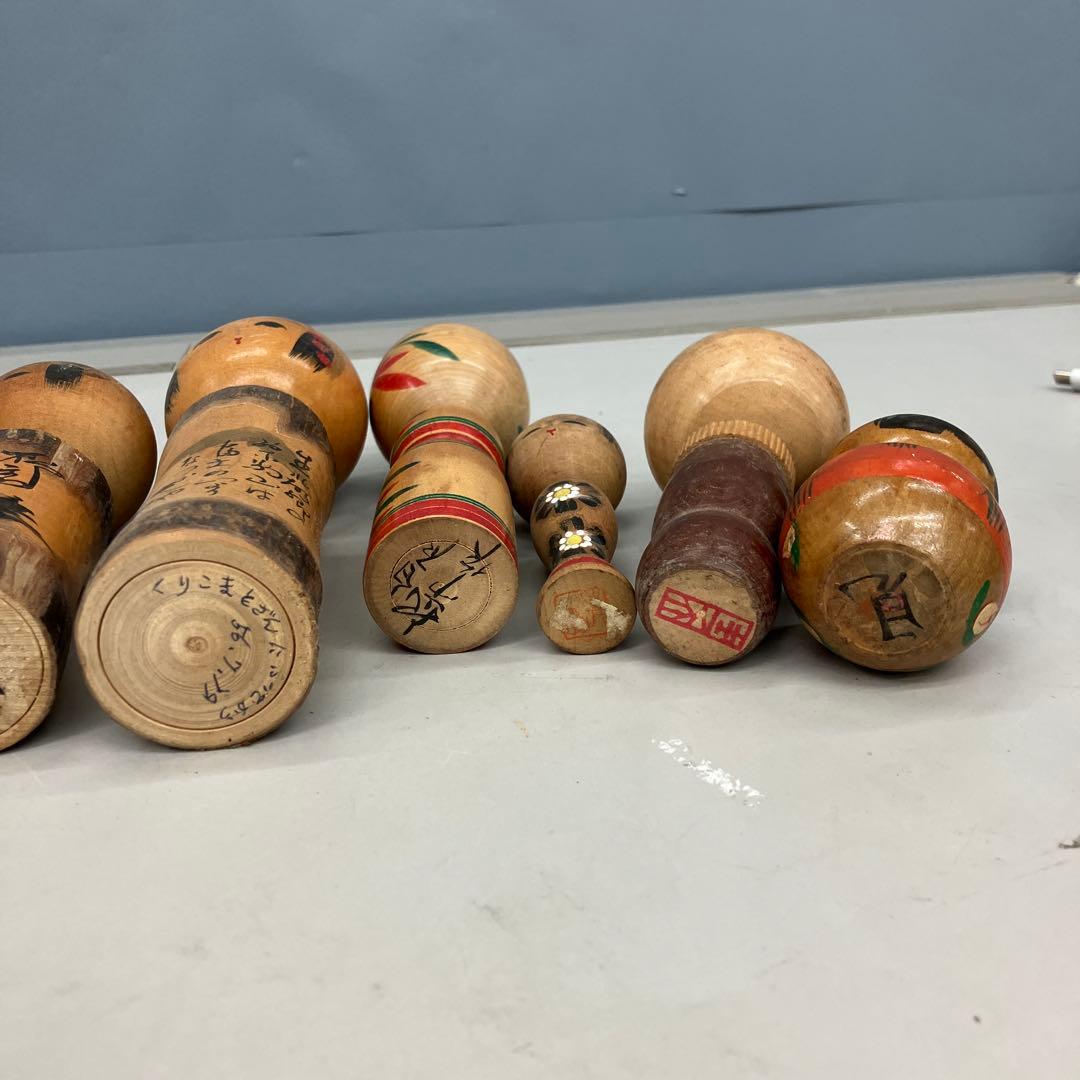 D-3 こけし まとめ売り 創作こけし 民芸品 郷土玩具 木彫り人形 昭和レトロ