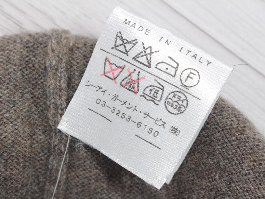 ▲ブルネロクチネリ BRUNELLO CUCINELL カシミヤ100％Vネック