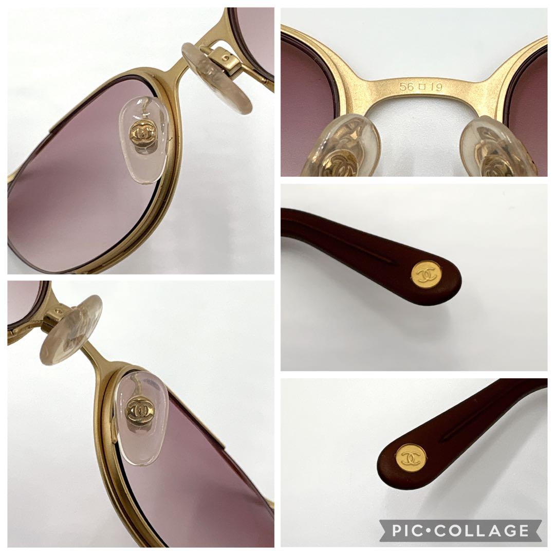 希少 美品 CHANEL シャネル サングラス ココマーク ゴールド 4023