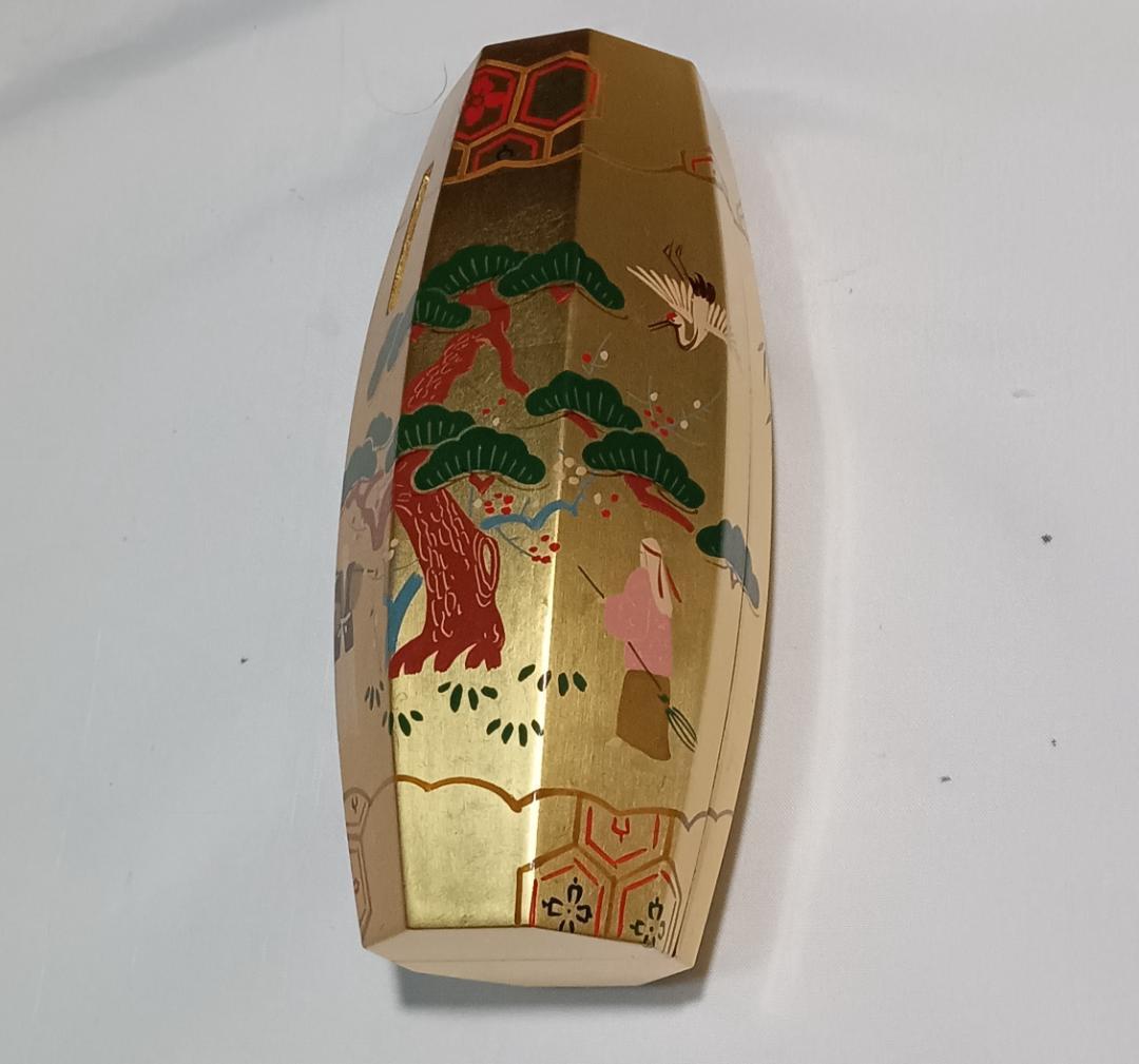 茶道具　京派塗師蒔絵師　北村葵春作　本金箔ぶりぶり香合　美品！！