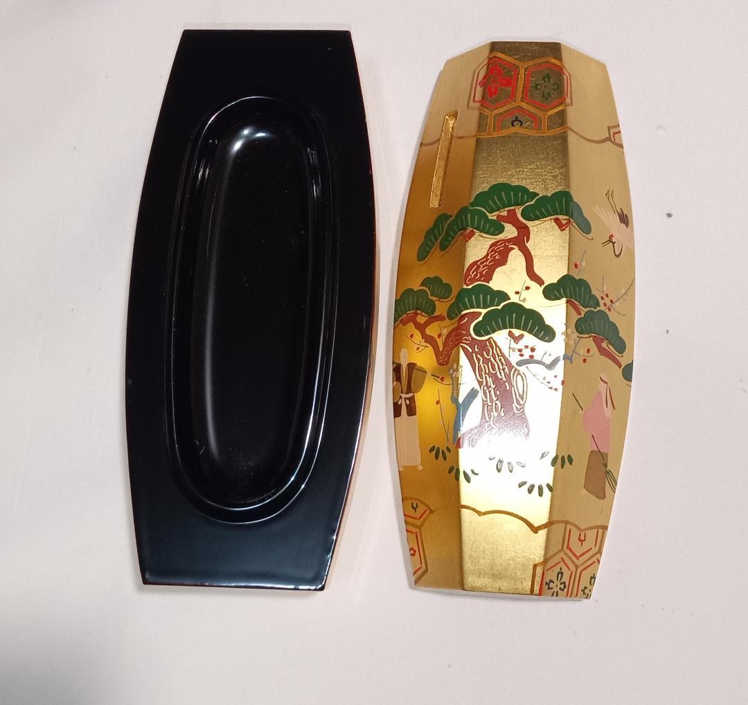 茶道具　京派塗師蒔絵師　北村葵春作　本金箔ぶりぶり香合　美品！！