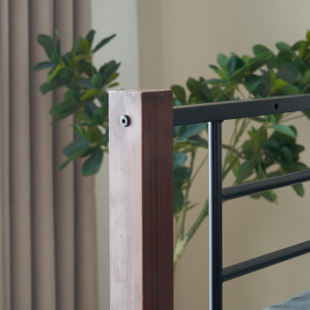 超人気！【高さ140cm】ロフトベッド パイプベッド S 耐震 BLACK