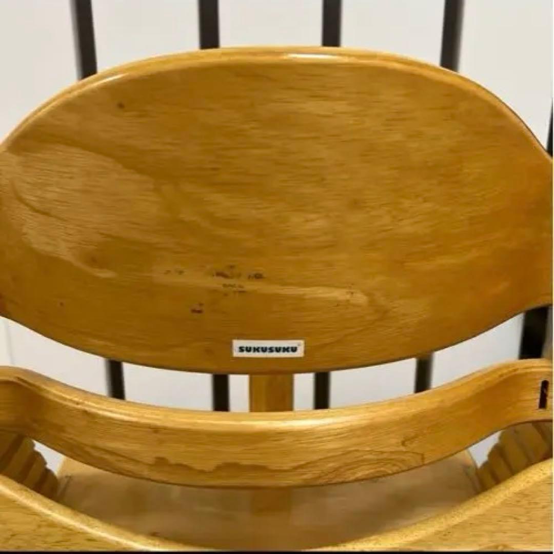 【美品】大和屋　すくすくチェアES テーブル&ガード付　ベビーチェア　ハイチェア