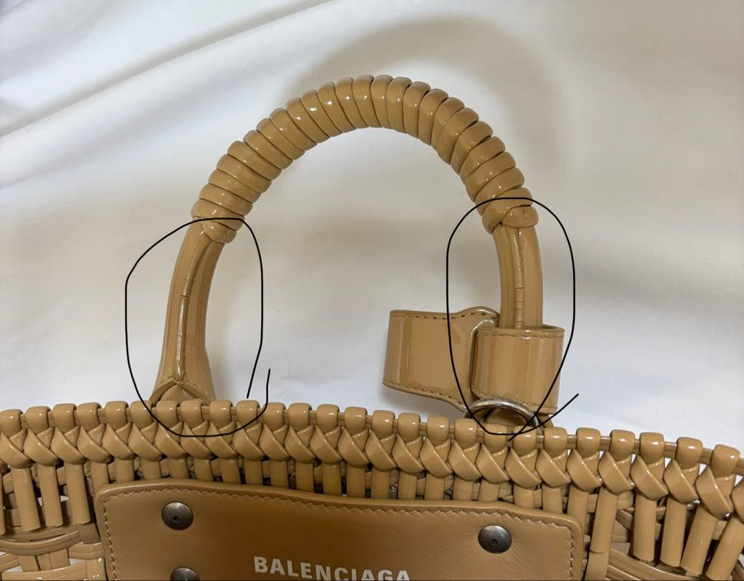 バレンシアガ、BALENCIAGA 、ビストロ、バスケットバッグ、かごバッグ。