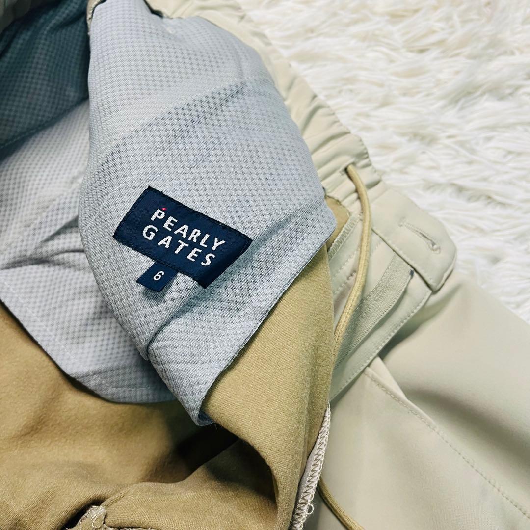 PEARLY GATES パンツ 永久クリース サイズ6 蓄熱裏地 防寒 防風